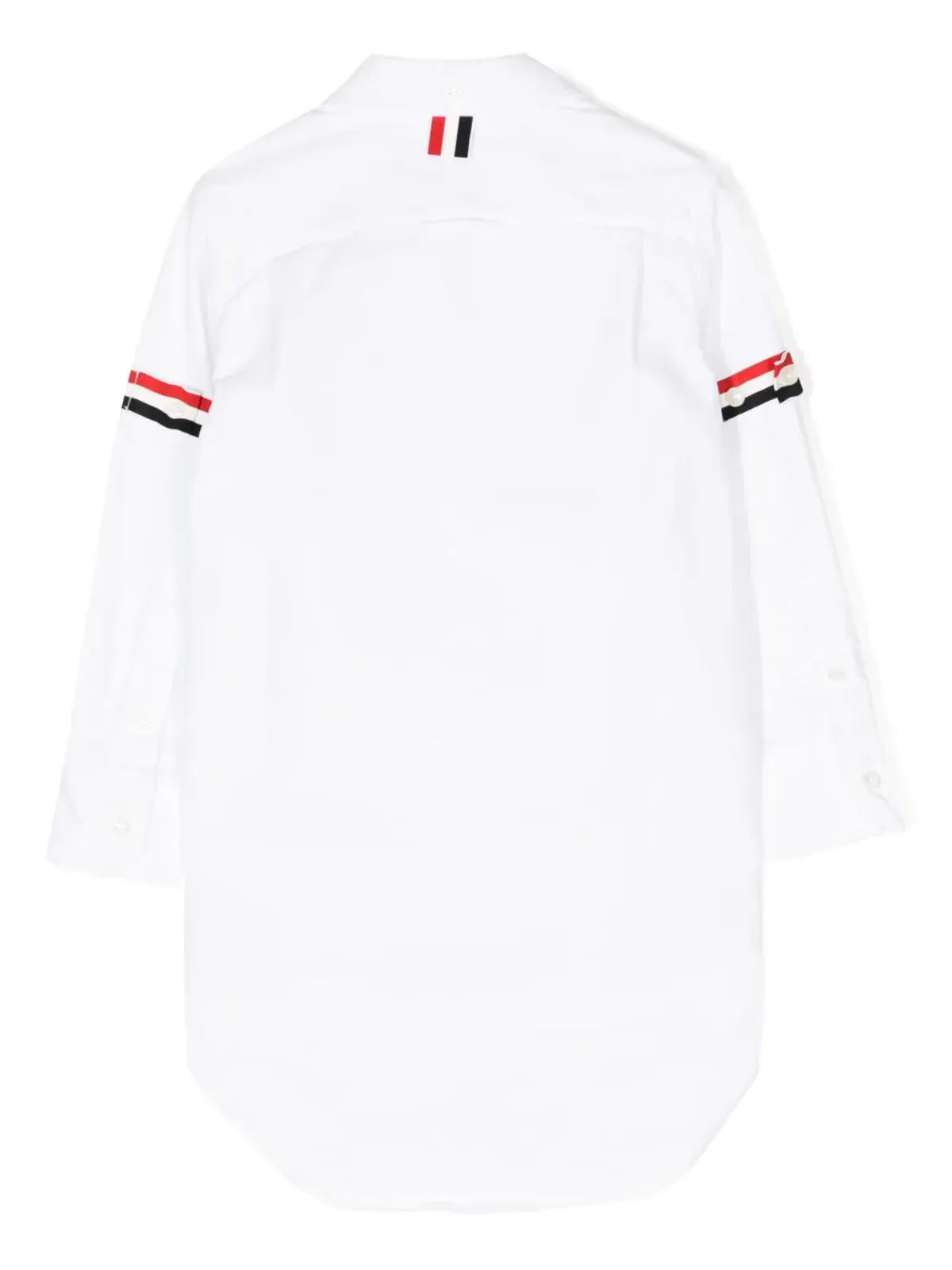 Thom Browne Kids オックスフォード グログラン アームバンド シャツドレス - 画像2