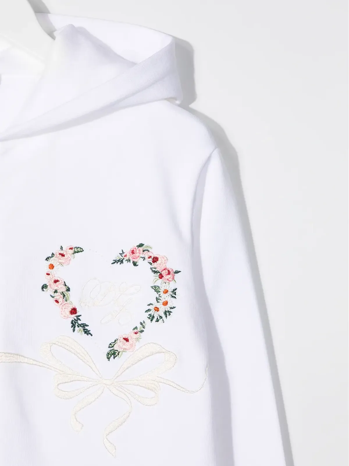 Dolce & Gabbana Kids 花柄ハートプリント ジップフーディ - 画像3