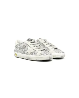 Golden Goose Kids スーパースター グリッター ロー・トップ スニーカー - シルバー - サムネイル1