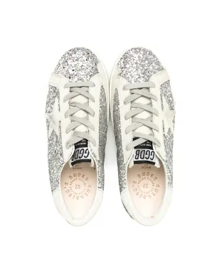 Golden Goose Kids スーパースター グリッター ロー・トップ スニーカー - シルバー - サムネイル3