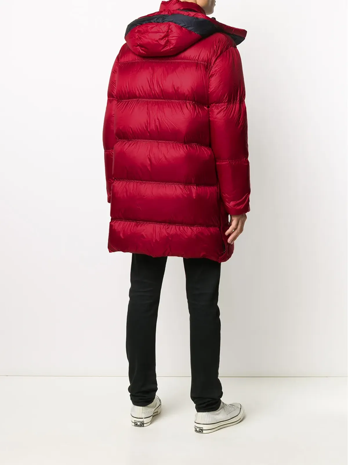 Emporio Armani コントラストフード付きダウンパーカ - 画像4
