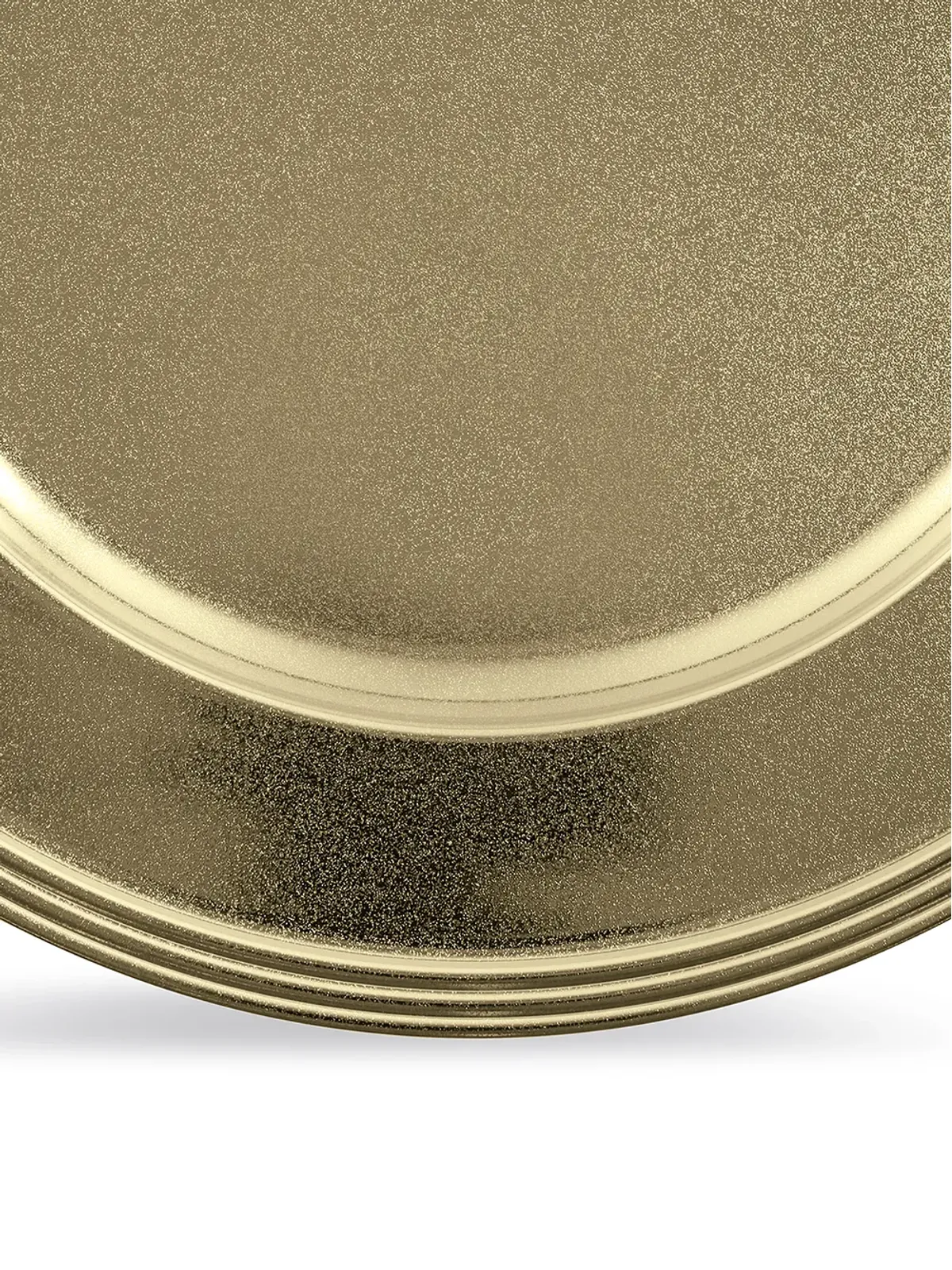 Sambonet Avenue stripe-edge plate（31cm）- ゴールド - 画像3