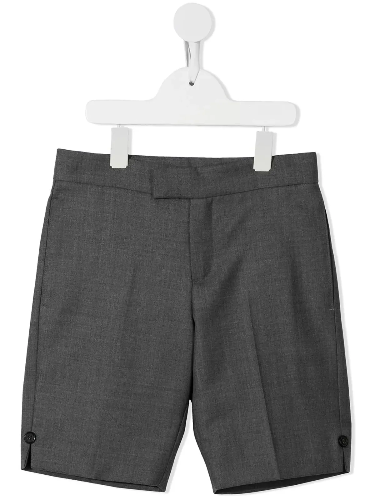 Thom Browne Kids スーパー120sツイル テーラードショーツ - グレー - 画像1