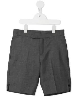 Thom Browne Kids スーパー120sツイル テーラードショーツ - グレー - サムネイル1