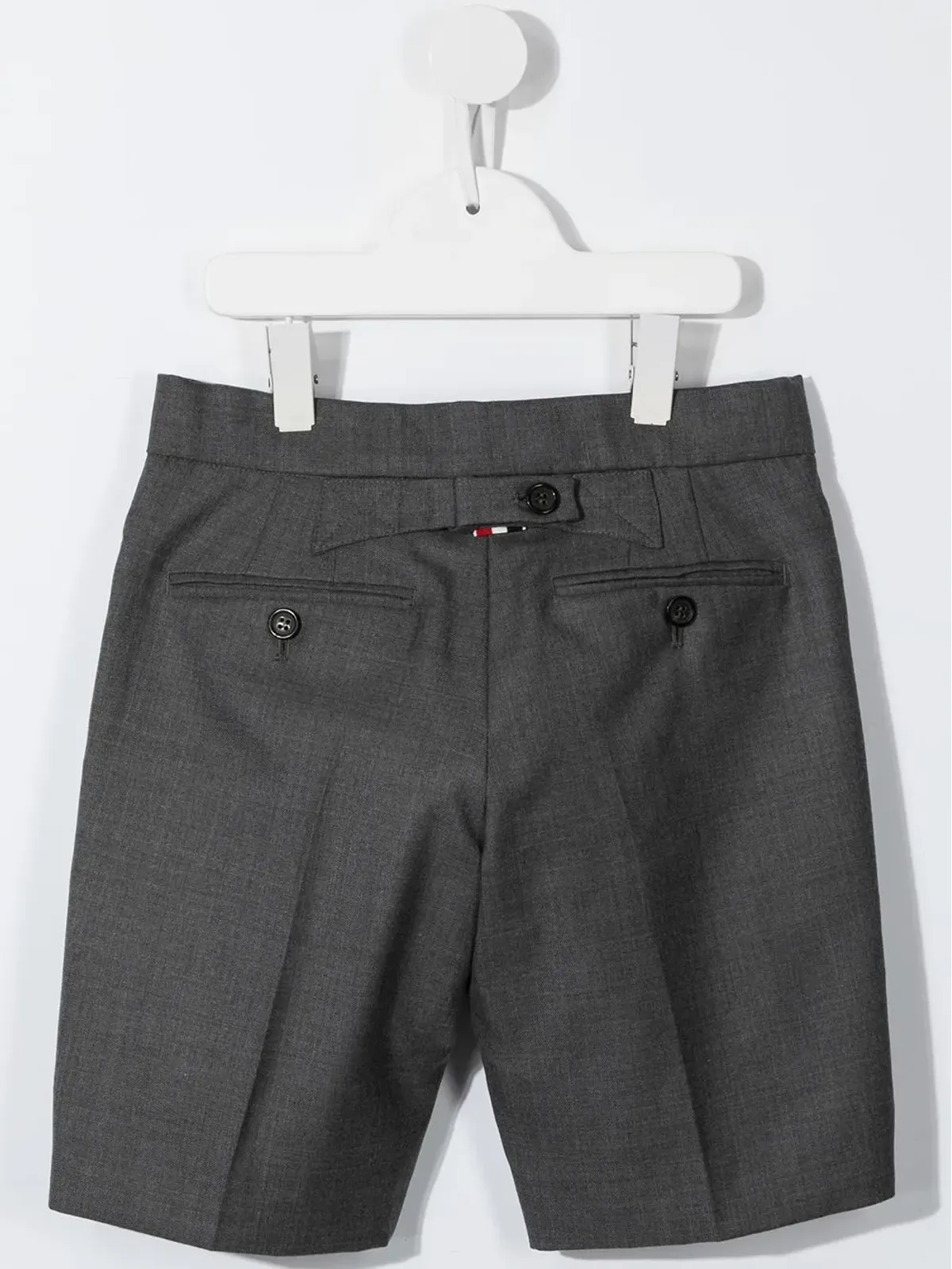 Thom Browne Kids スーパー120sツイル テーラードショーツ - グレー - 画像2
