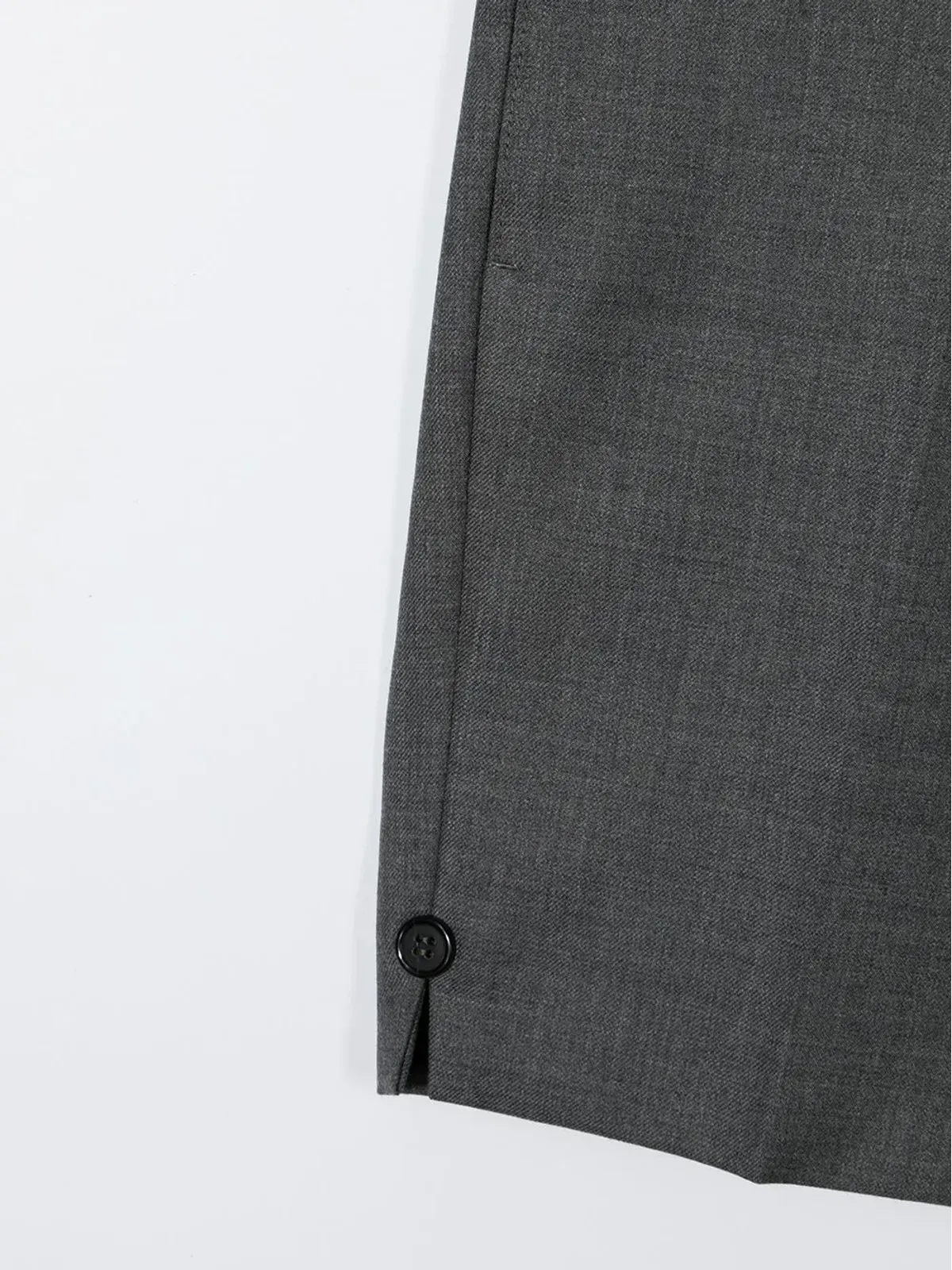 Thom Browne Kids スーパー120sツイル テーラードショーツ - グレー - 画像3