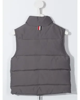 Thom Browne Kids ダウン入りノースリーブ4-Bar ベスト - サムネイル2