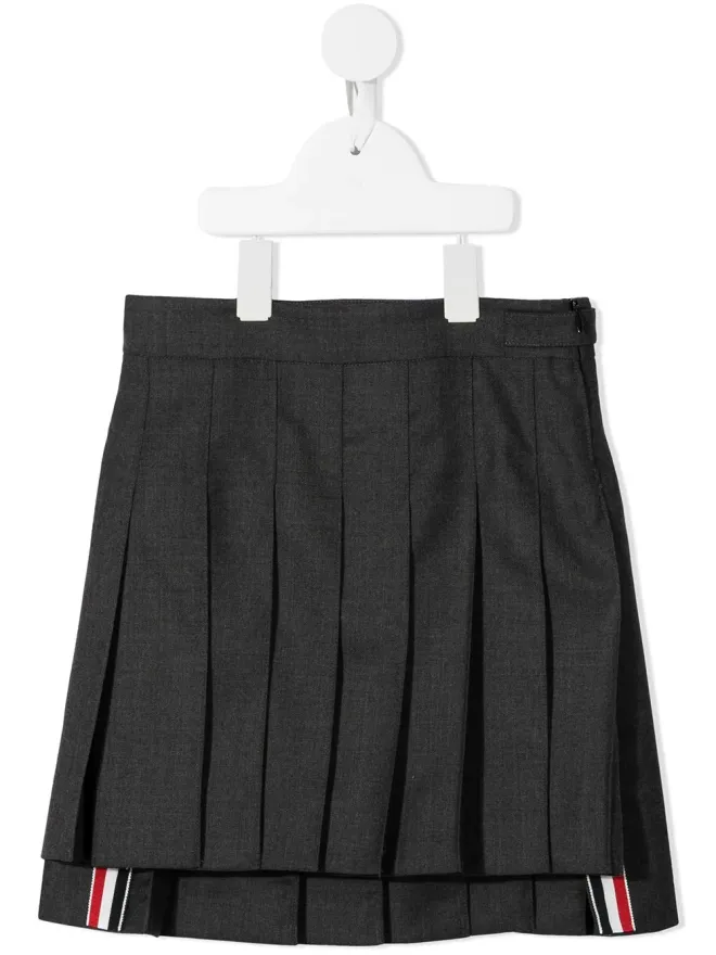 Thom Browne Kids Thom Browne Kids プリーツ入りミニスカートの商品画像