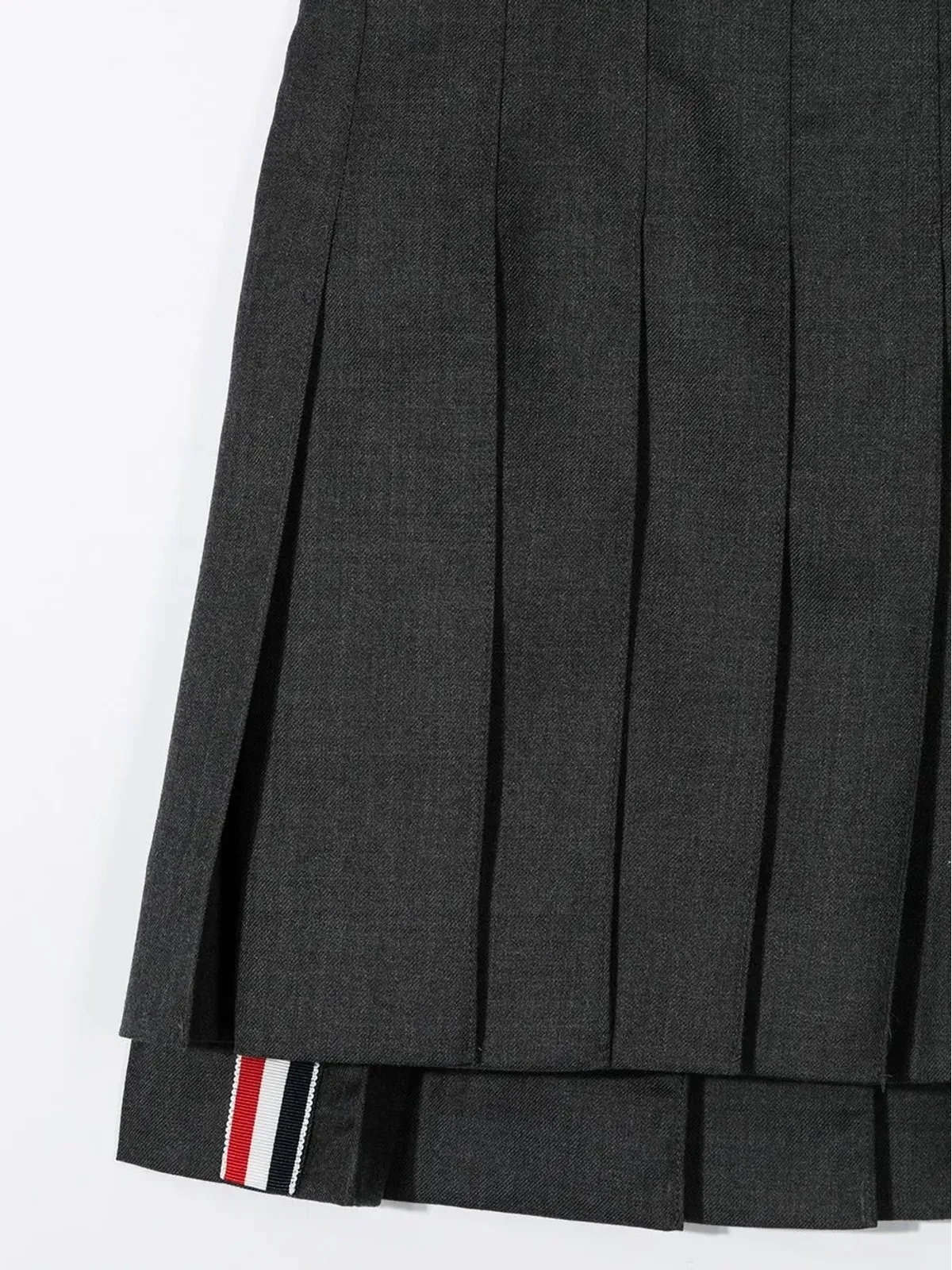 Thom Browne Kids プリーツ入りミニスカート - 画像3