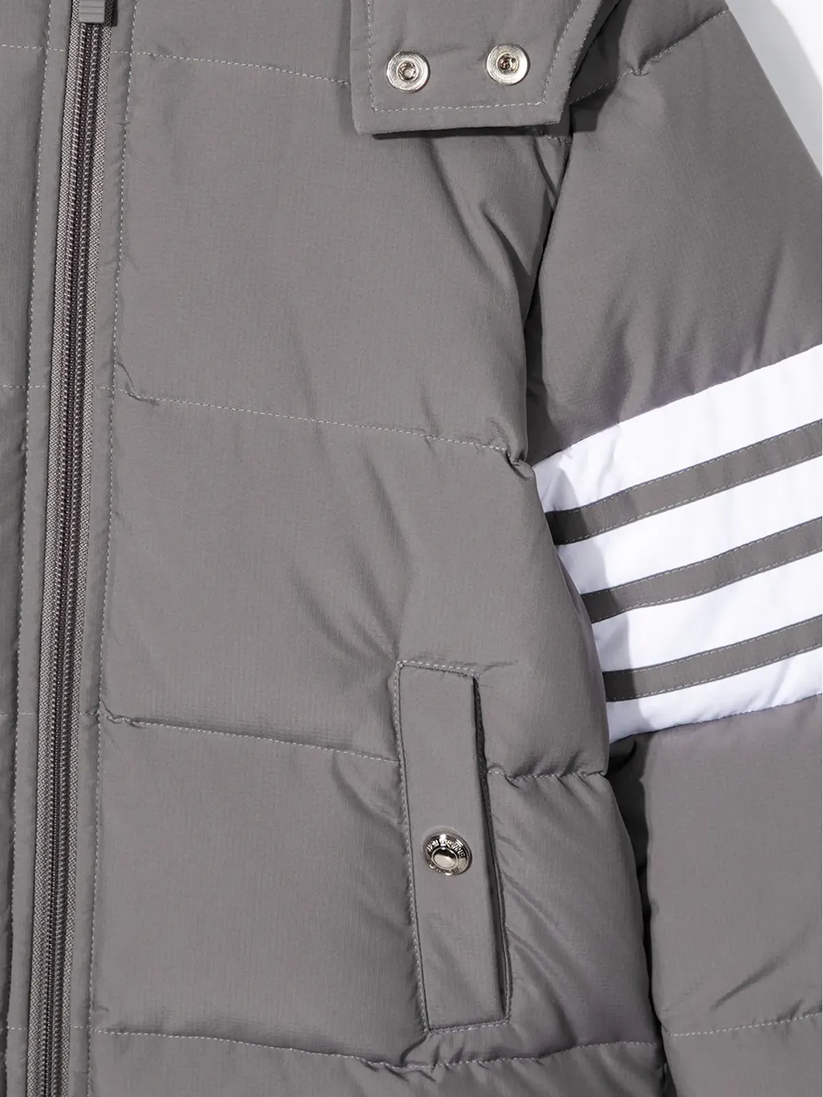 Thom Browne Kids ダウン入りフード付き4バー・パーカー - 画像3