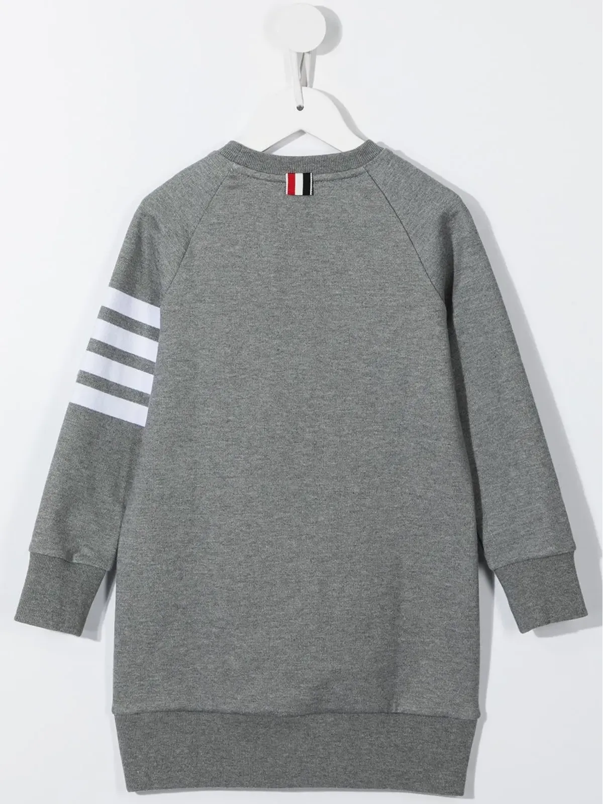 Thom Browne Kids ループバックジャージー4バー スウェットドレス グレー - 画像2
