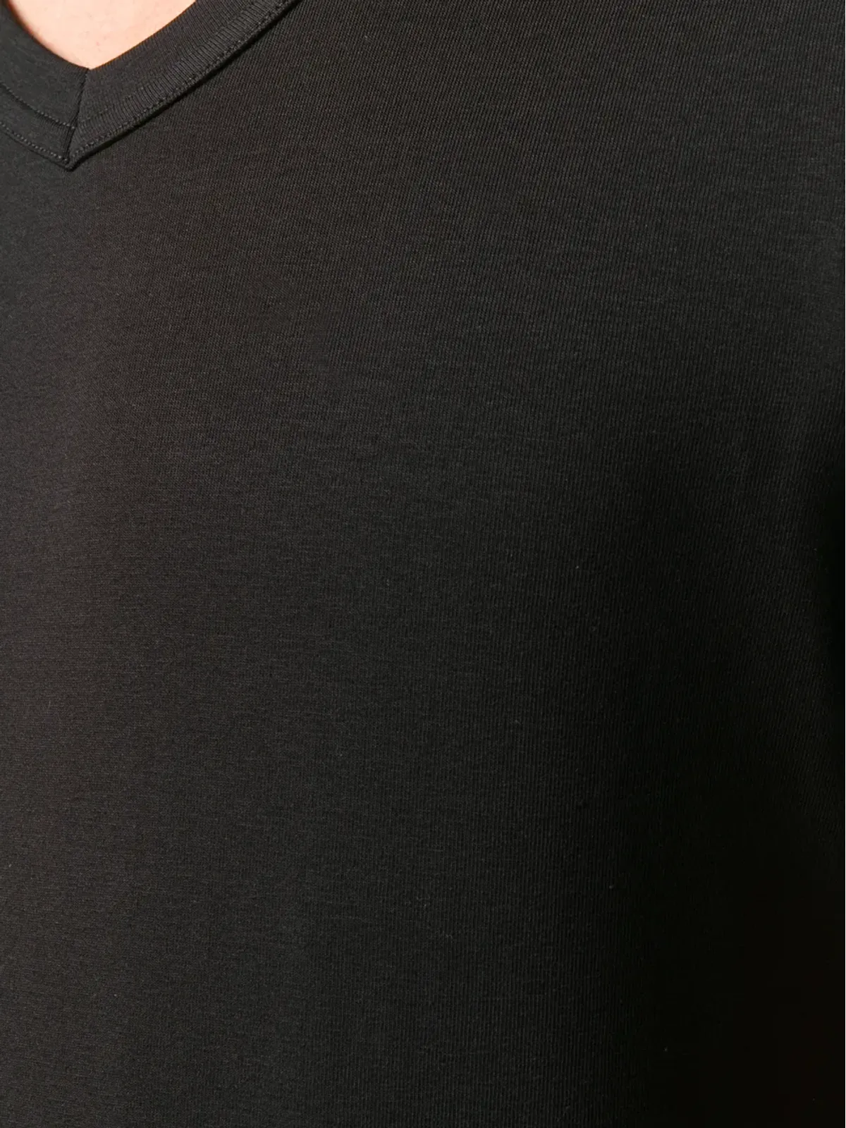 TOM FORD Vネック コットンTシャツ - ブラック - 画像5