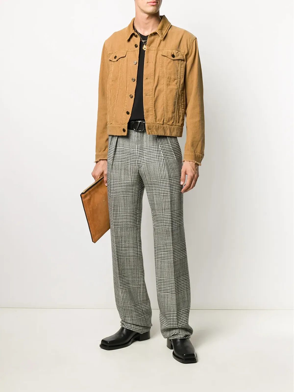 TOM FORD Vネック コットンTシャツ - ブラック - 画像2