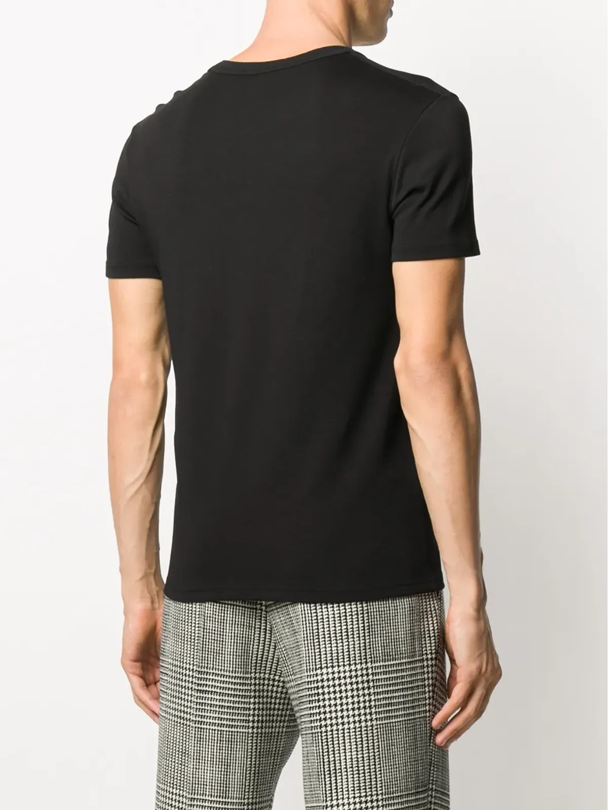 TOM FORD Vネック コットンTシャツ - ブラック - 画像4