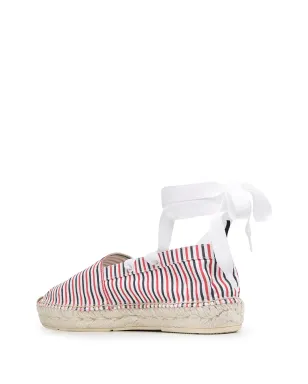 Thom Browne 取り外し可能なアンクルタイ付きエスパドリーユ - サムネイル3