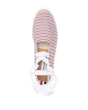 Thom Browne 取り外し可能なアンクルタイ付きエスパドリーユ - サムネイル4
