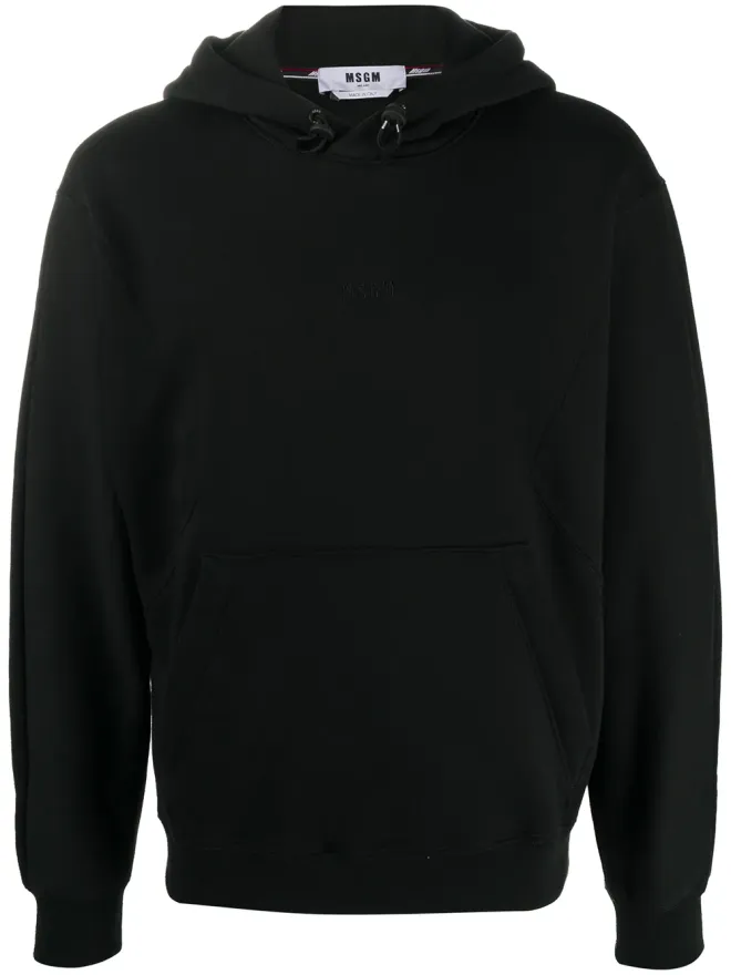 MSGM MSGM 刺繍ロゴフーディー - ブラックの商品画像