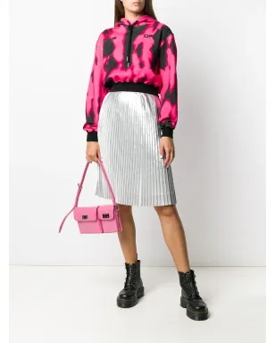 Calvin Klein Jeans メタリック光沢プリーツスカート - シルバー - サムネイル2