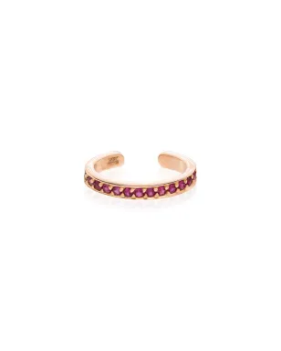 Anita Ko 18K ローズゴールド ルビー イヤーカフ - ピンク - サムネイル1