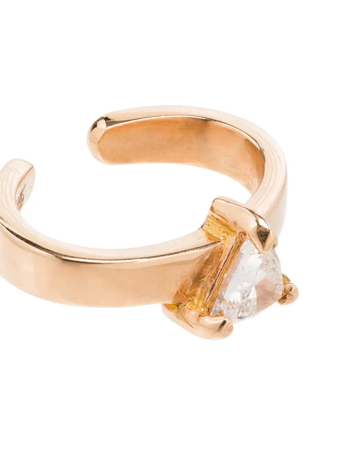Anita Ko 18kt ローズゴールド トリリオン ダイヤモンド イヤーカフ - 画像3