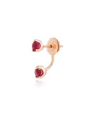 Anita Ko Orbit 18kt rose gold ruby earring - サムネイル1