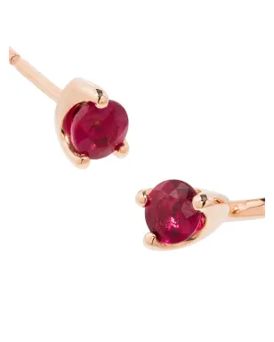 Anita Ko Orbit 18kt rose gold ruby earring - サムネイル3