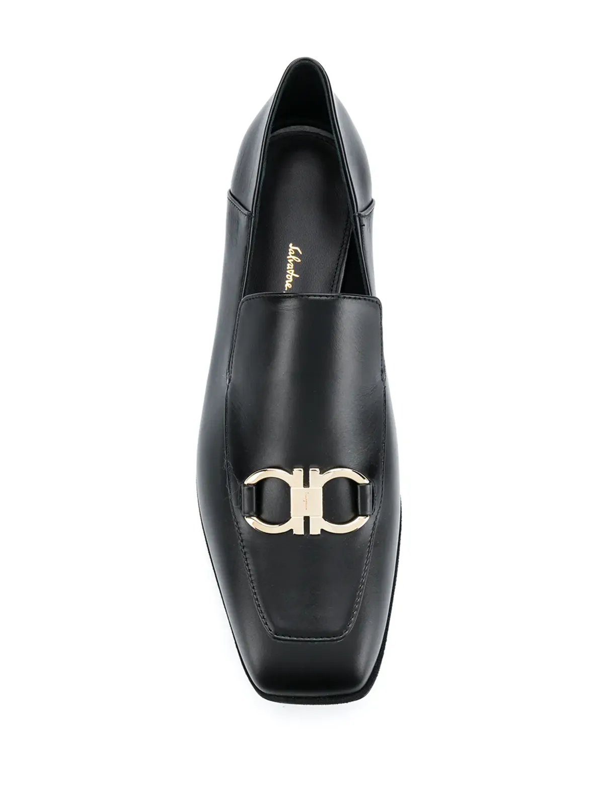 Ferragamo スクエアトゥ レザー ローファー - 画像4