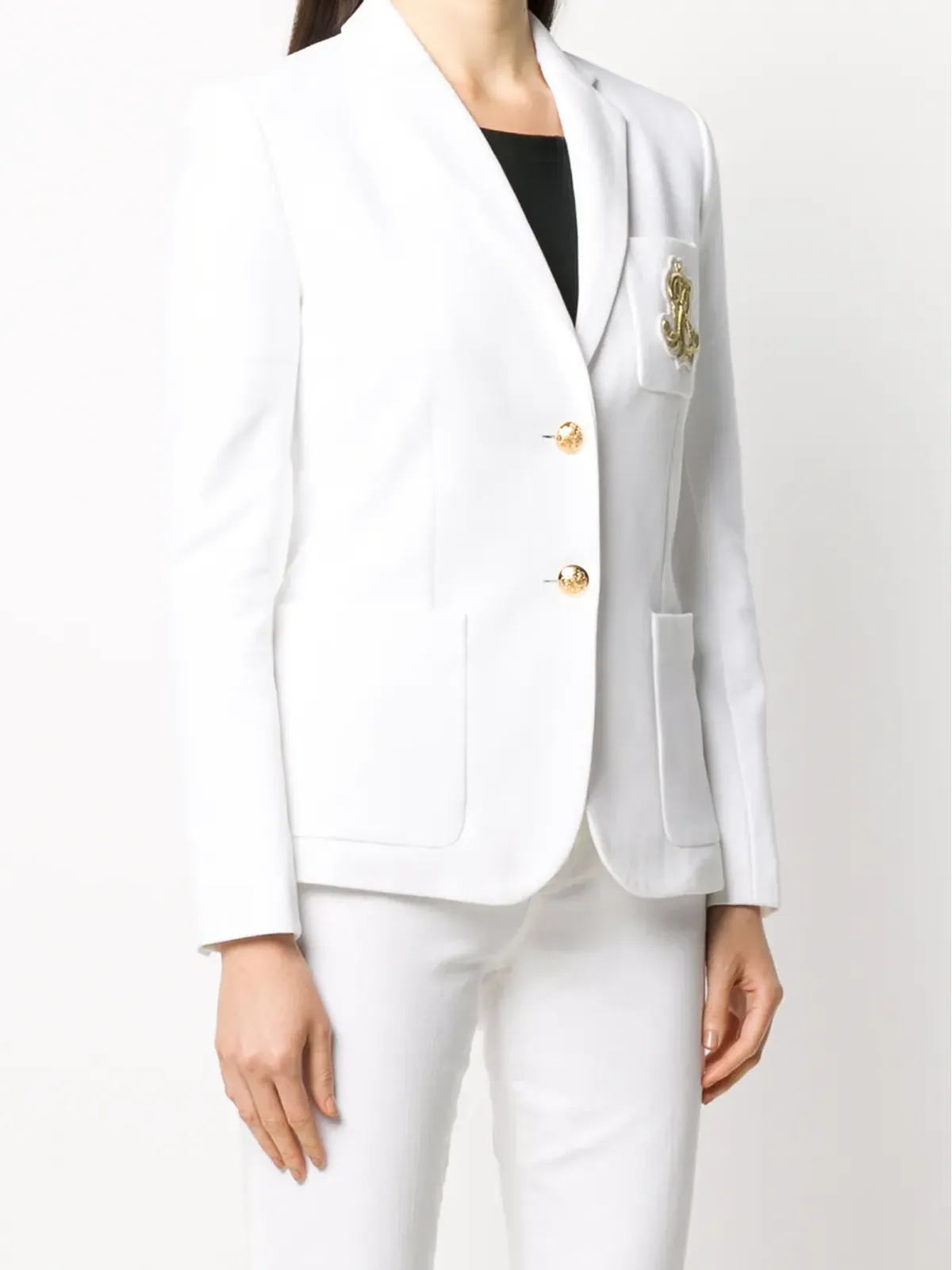 Lauren Ralph Lauren シングルブレスト ロゴ ブレザー - 画像3