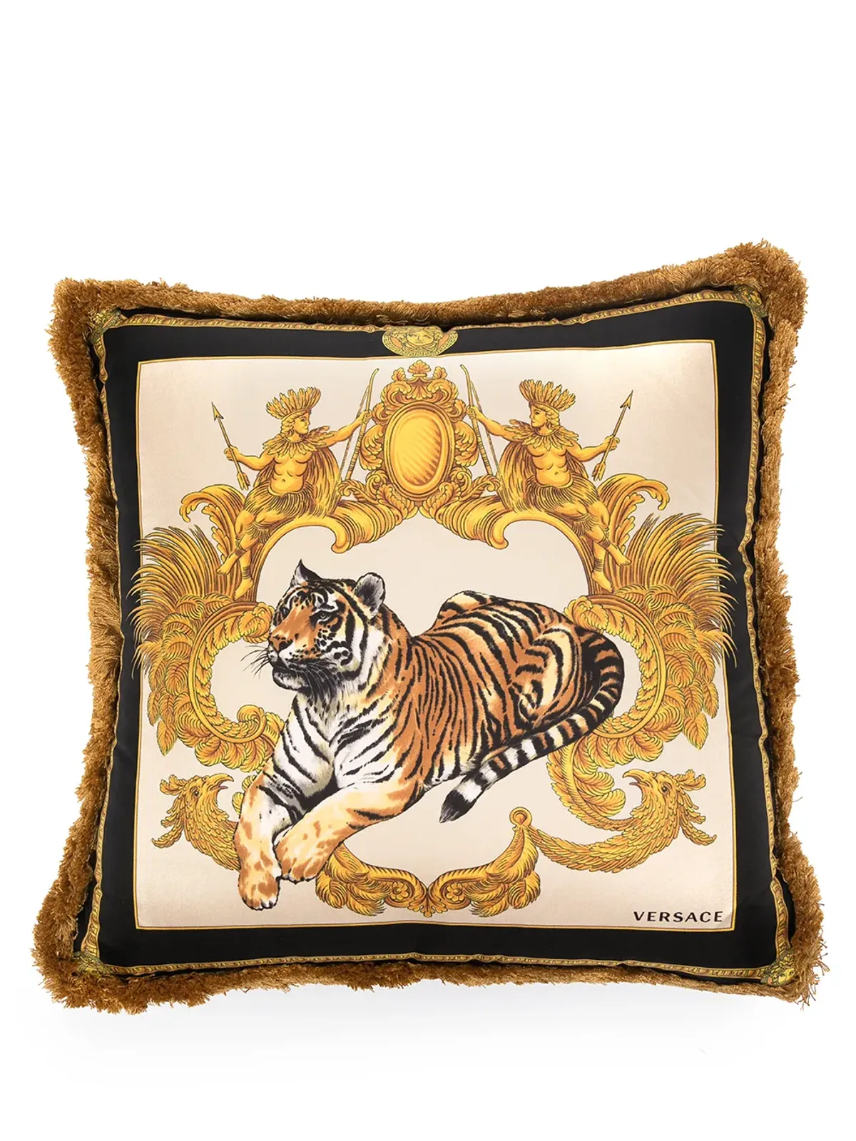 Versace ダブルフェイスクッション - ゴールド - 画像2