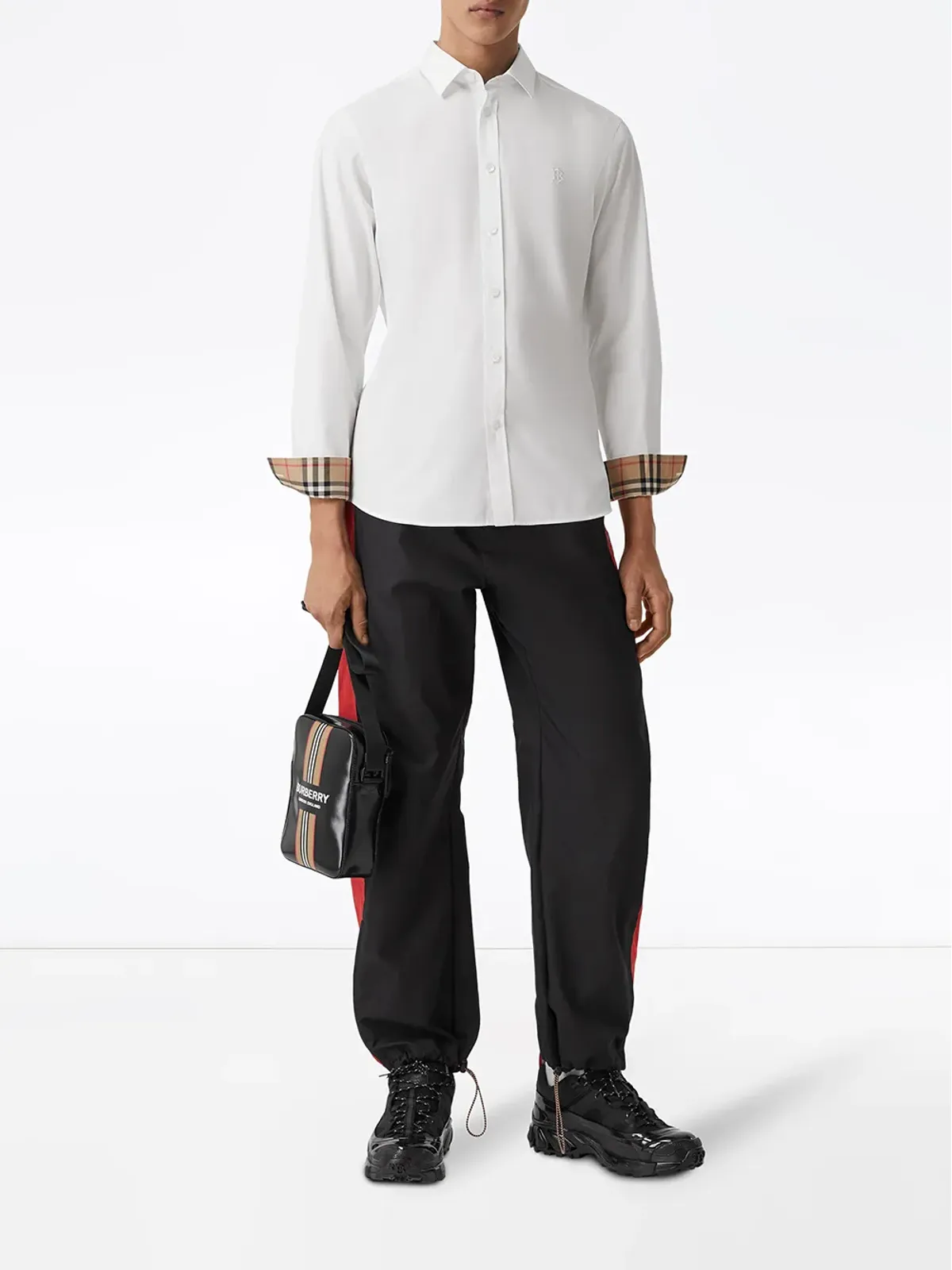 Burberry モノグラムモチーフのスリムフィットシャツ - 画像2