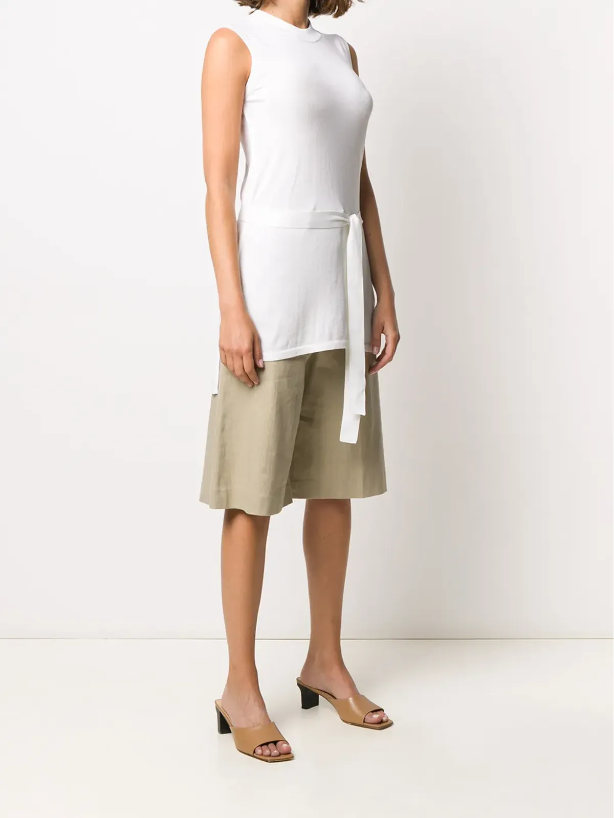 Malo ベルト付きニットチュニック - 画像3