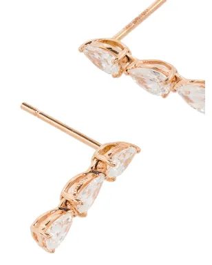 Anita Ko ローズゴールド 18K ペアシェイプ ダイヤモンド ピアス - サムネイル3