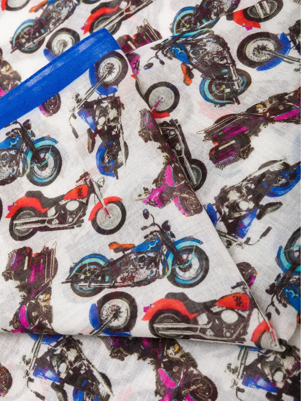 Billionaire モーターバイクプリントスカーフ - 画像3