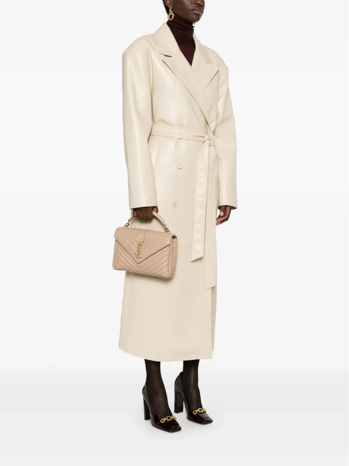 Saint Laurent ミディアム コレージ チェーン トートバッグ - Neutrals - 画像2