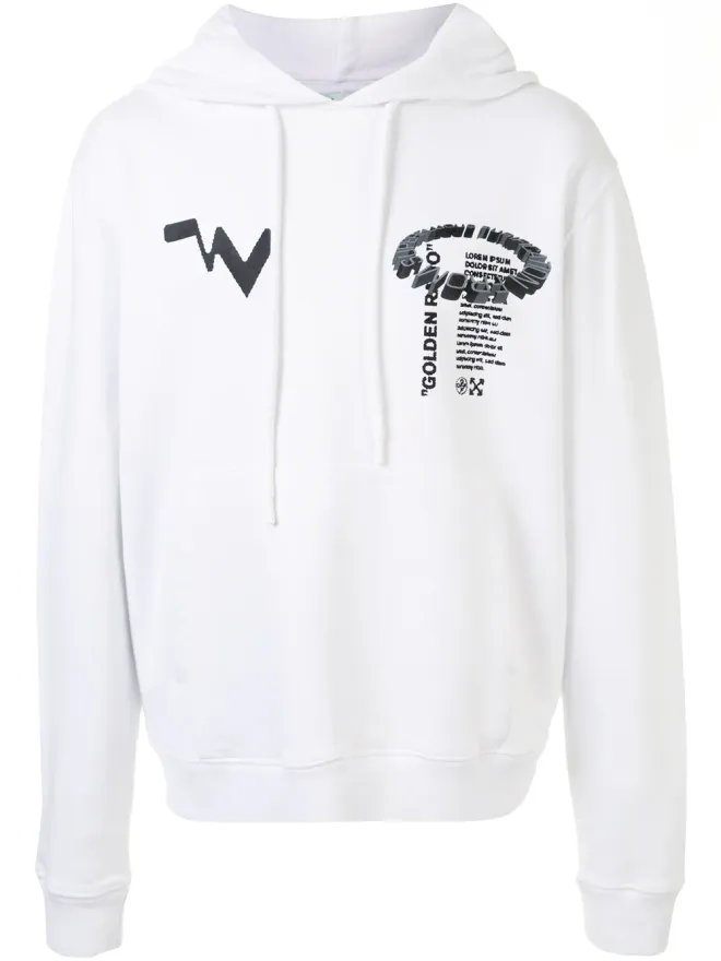 OFF-WHITE Off-White ゴールデン比プリント フーディの商品画像