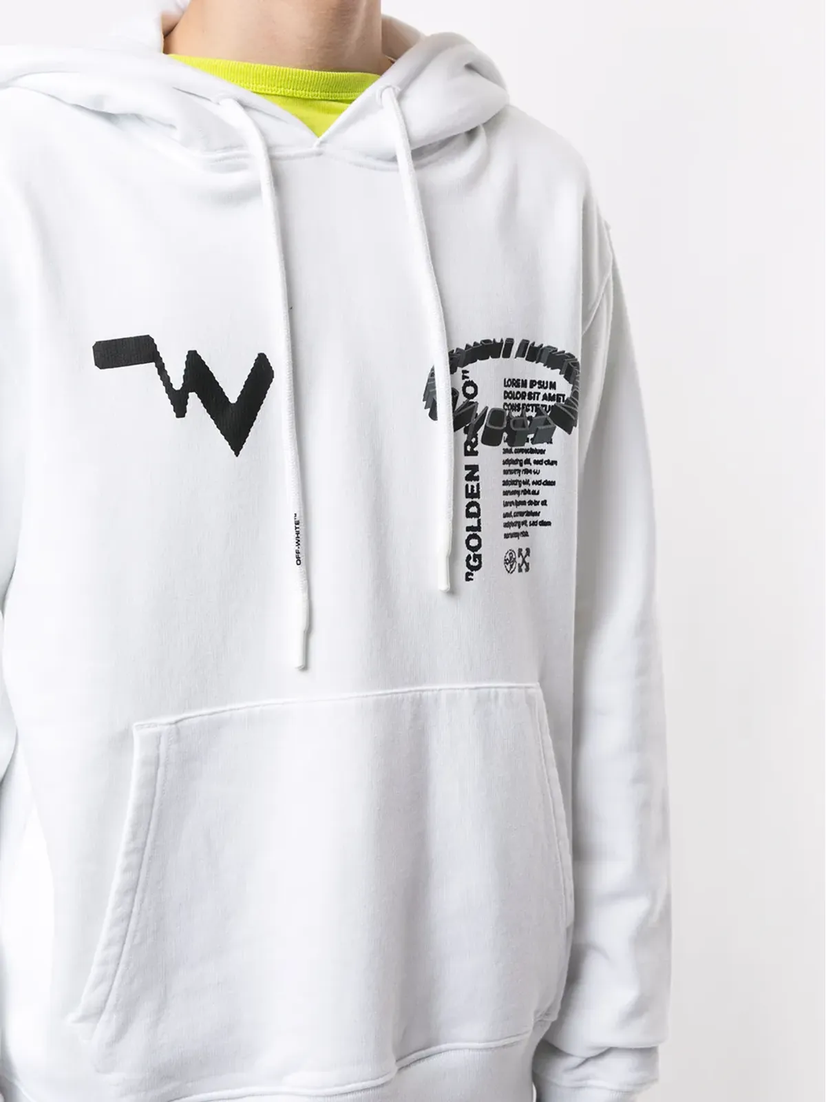 Off-White ゴールデン比プリント フーディ - 画像5