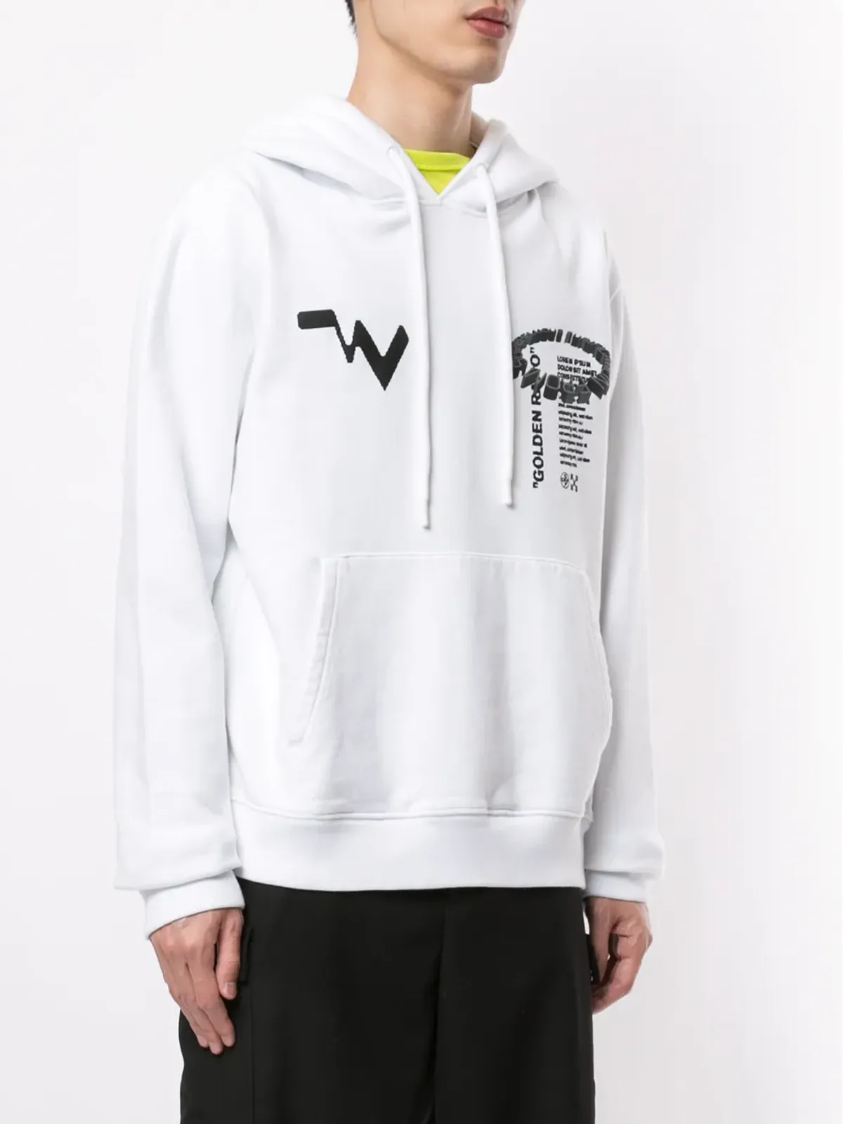 Off-White ゴールデン比プリント フーディ - 画像3