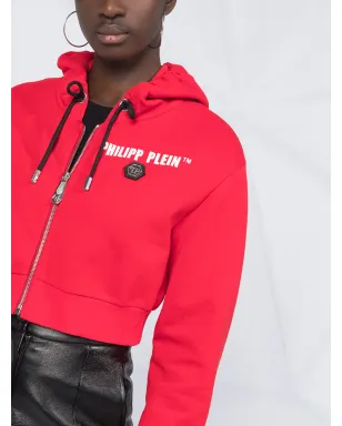 Philipp Plein クリスタルフリンジ付きフーディー - サムネイル3