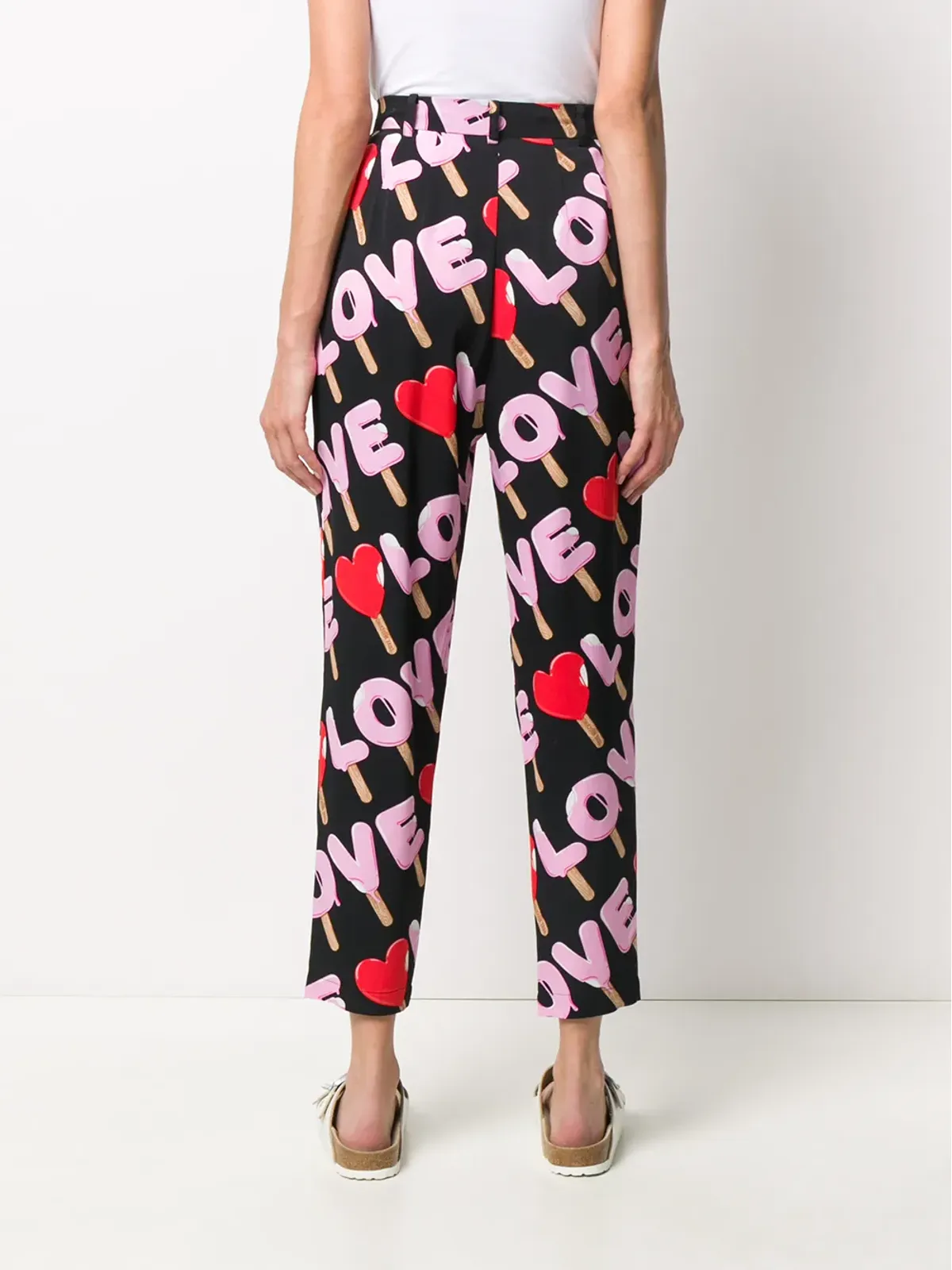 Love Moschino プリント柄 テーラードパンツ - 画像4