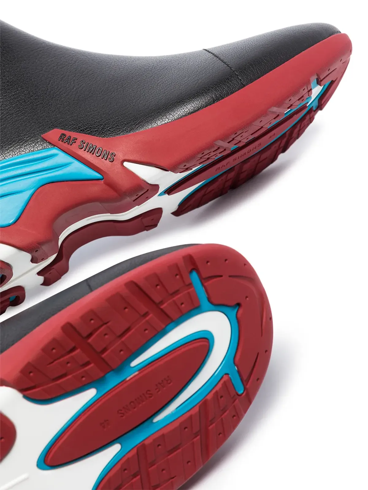 Raf Simons Cylon ハイトップ レザー スニーカー - ブラック - 画像2