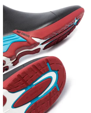 Raf Simons Cylon ハイトップ レザー スニーカー - ブラック - サムネイル2