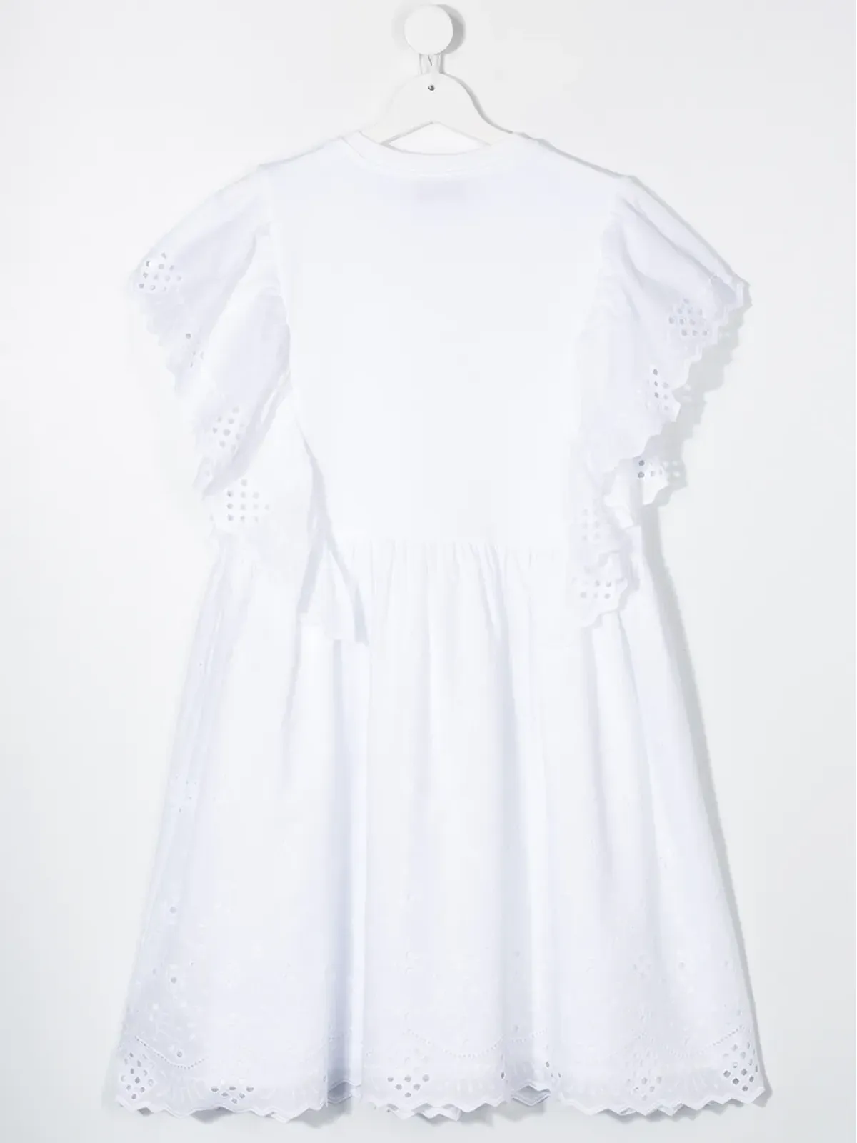 Alberta Ferretti Kids ティーン レーストリムドレス - 画像2