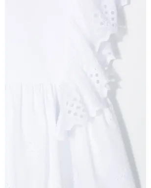 Alberta Ferretti Kids ティーン レーストリムドレス - サムネイル3