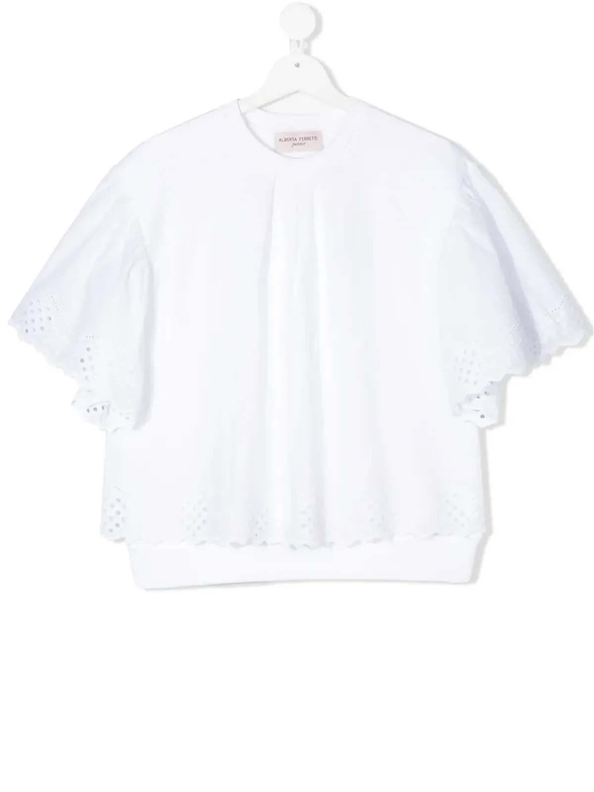 Alberta Ferretti Kids TEEN レーストリム ブラウス - 画像1