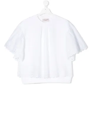 Alberta Ferretti Kids TEEN レーストリム ブラウス - サムネイル1
