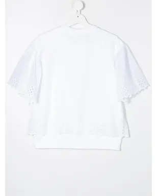 Alberta Ferretti Kids TEEN レーストリム ブラウス - サムネイル2