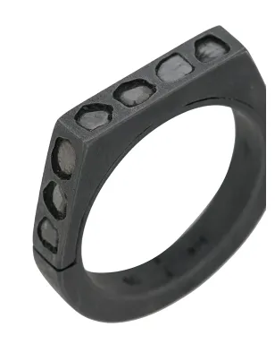 Parts of Four Sistema mega pavé ring - Grey - サムネイル3