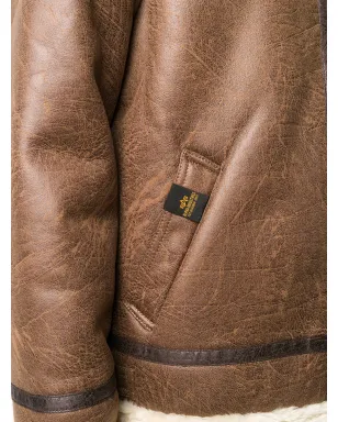 Alpha Industries フェイクシアーリング アビエータージャケット ブラウン - サムネイル5