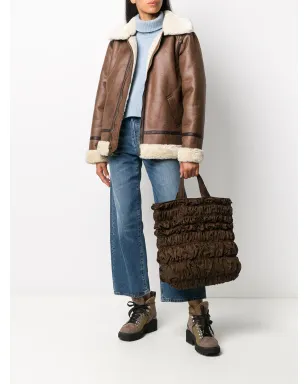 Alpha Industries フェイクシアーリング アビエータージャケット ブラウン - サムネイル2