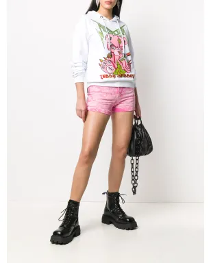 Philipp Plein アシッドウォッシュデニムショーツ - サムネイル2